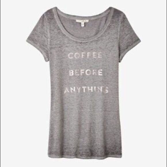 ✨ Express One Eleven Coffee Graphic Burnout Tee✨ - Picture 2 of 6